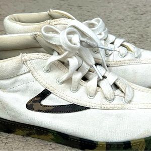 Tretorn midrise camo sneakers. Gently used